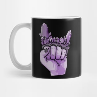 Crystal Brass Knuckles Chakra Healer Crystals Sage Gemstone Mug